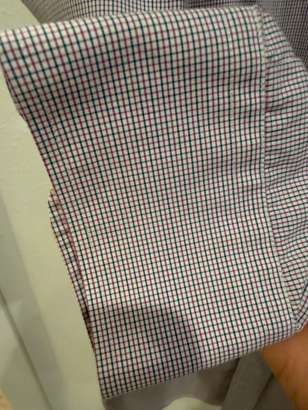 Polo by Ralph Lauren Men's blue and red Micro-Check Dress Shirt